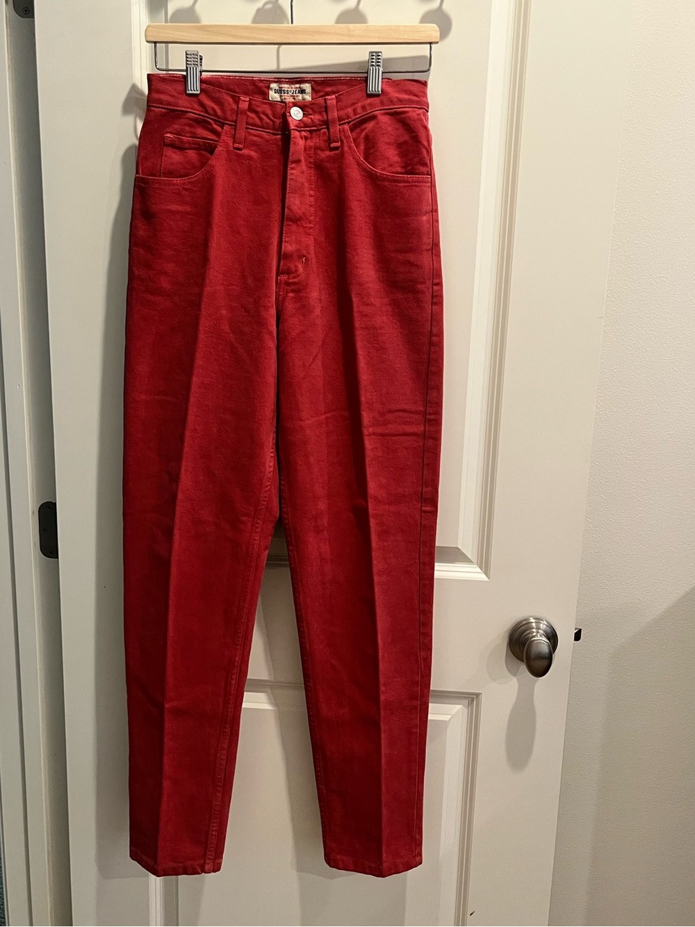 Guess High-Rise watermelon Red Jeans